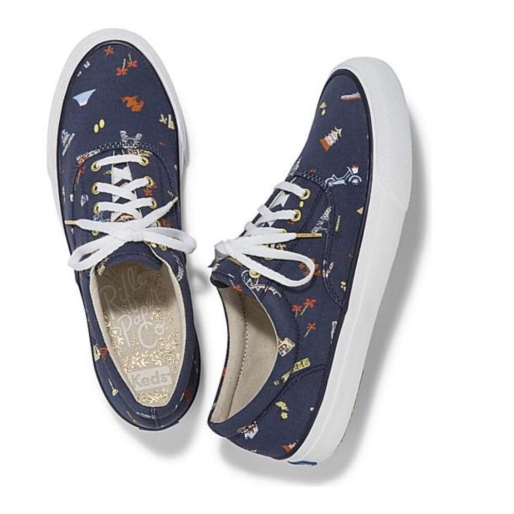 Keds x Rifle Paper Co Anchor Wanderlust Sneakers